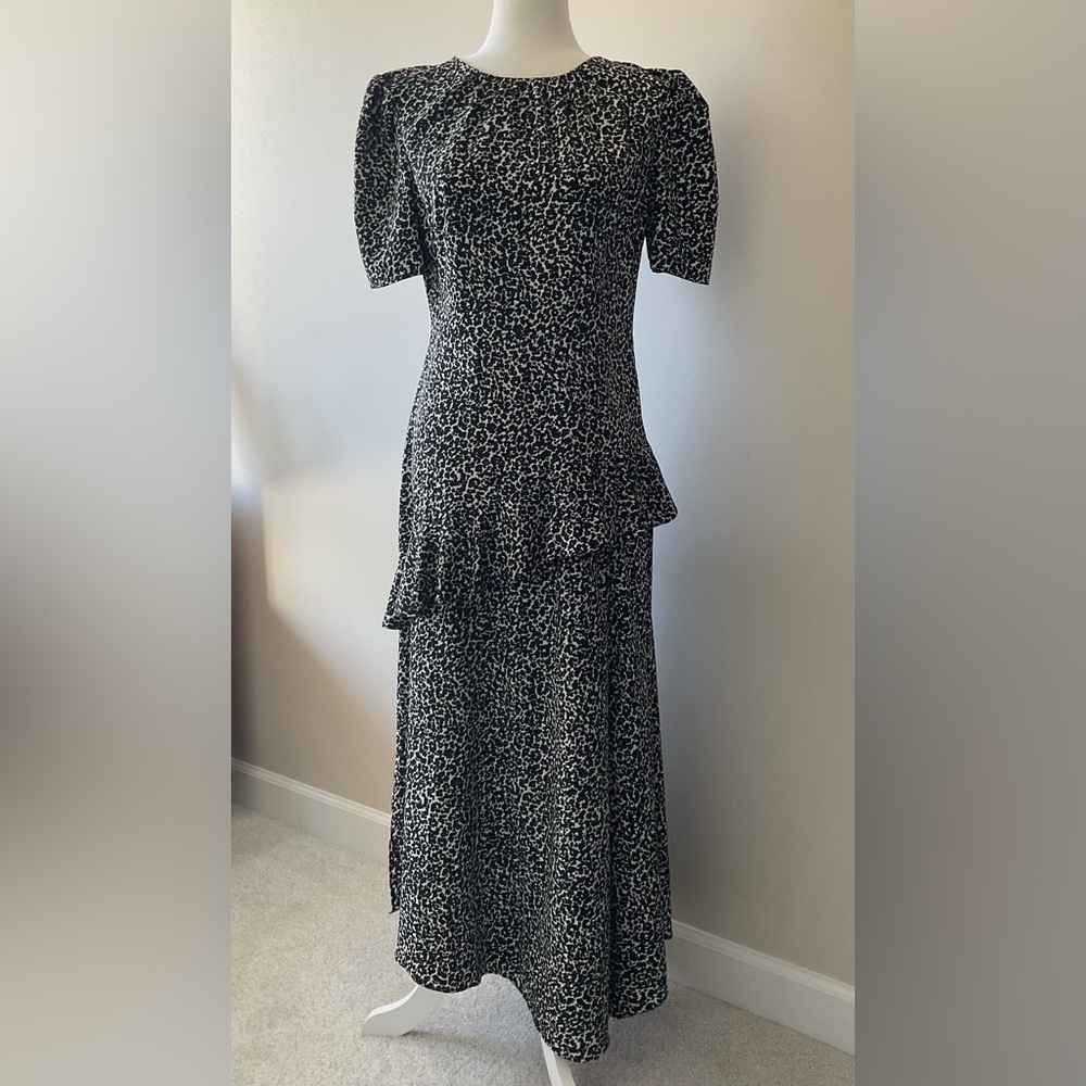Top Shop Black and White Patterned Dress